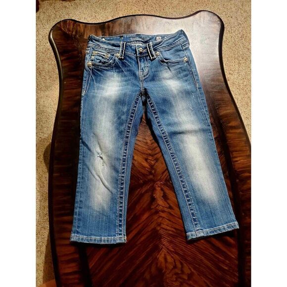 MISS ME DENIM CAPRIS - Picture 2 of 11